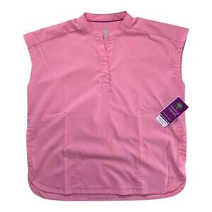 Healing Hands Pink Women's Scrub Top NWT